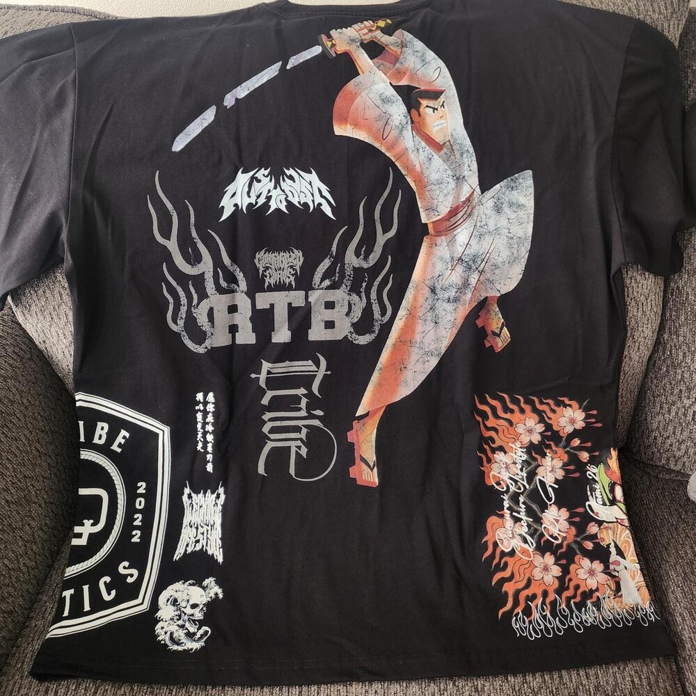 Dechire Tribe Athletics black Samurai Jack tee 1 of 1,000, Size XL #gaming #anim
